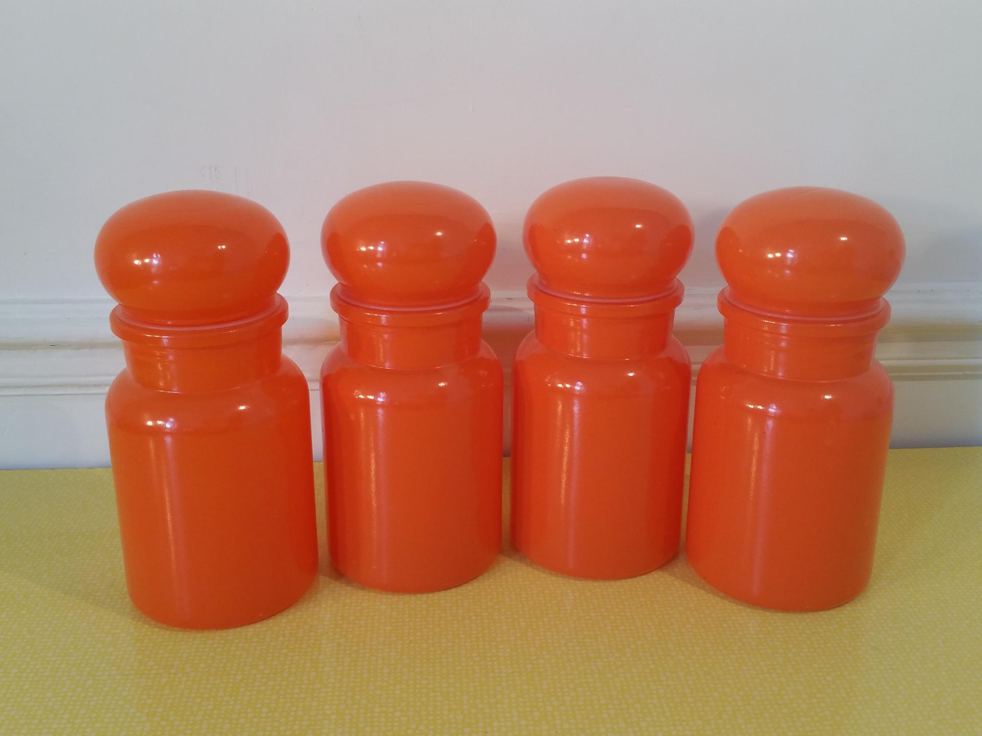 2 serie de pots orange