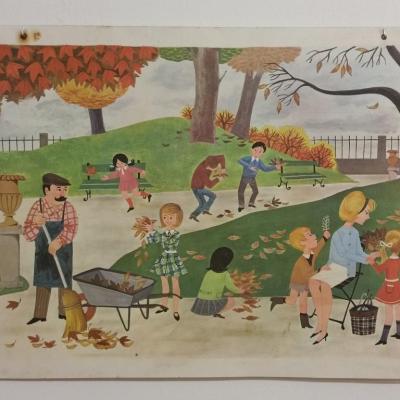 0 affiche scolaire 1966 4 et 5