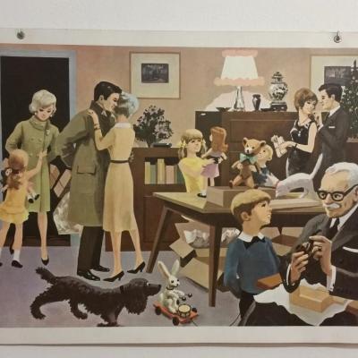 0 affiche scolaire 1967 13 et 14