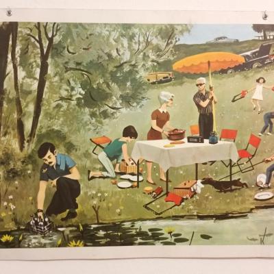 0 affiche scolaire 1967 27 et 28