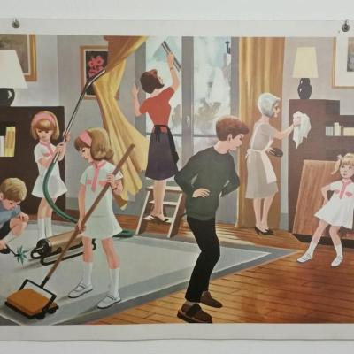 0 affiche scolaire 1967 5 et 6