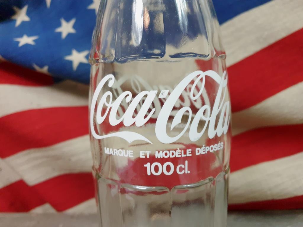 bouteille de coca cola vintage années 80 usa bistrot déco