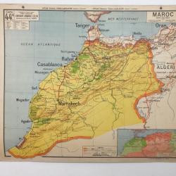 Carte Géographique Scolaire - Maroc -