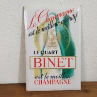 0 carton publicitaire champagne binet