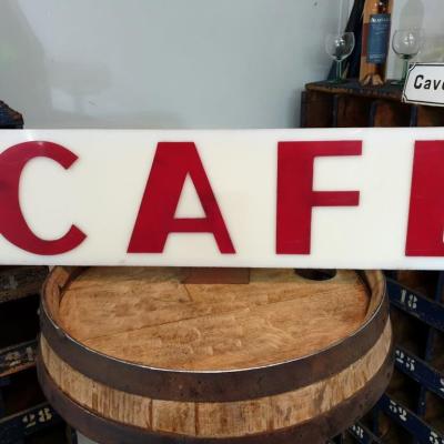 0 enseigne de cafe