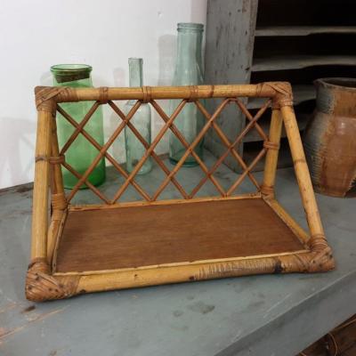 0 etagere murale bambou osier