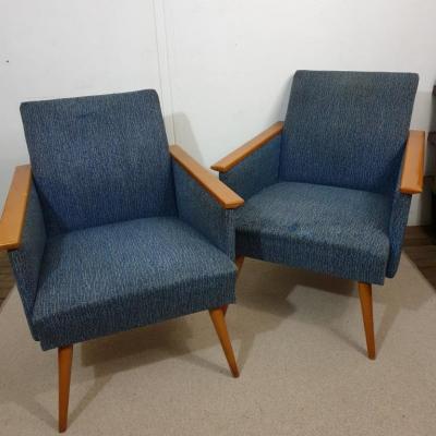 0 fauteuil 1 bleu chine