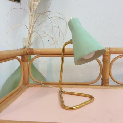 0 lampe cocotte verte pastel