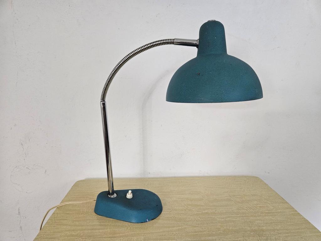 0 lampe de bureau bleue