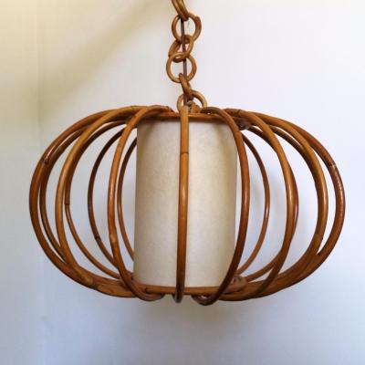 0 lustre en rotin