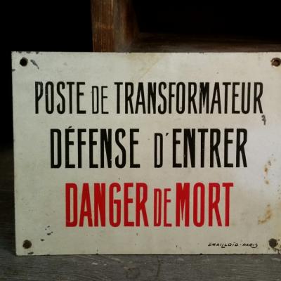 0 panneau danger de mort