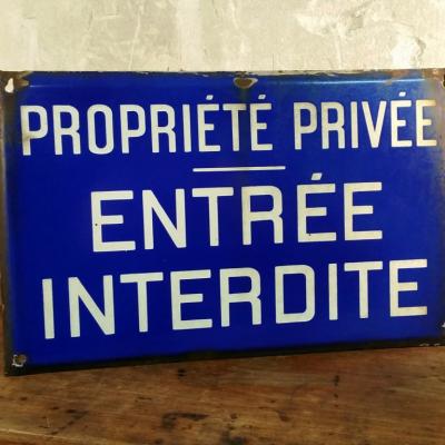 0 panneau entree interdite