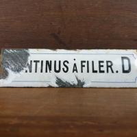 0 plaque continus a filer d