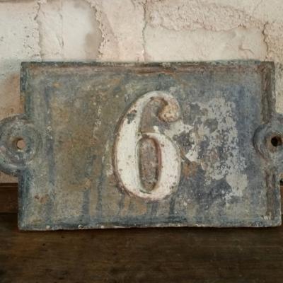 0 plaque de rue fonte 6