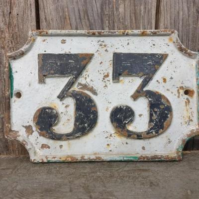 0 plaque de rue n 33