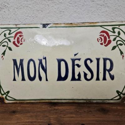 0 plaque de villa mon desir