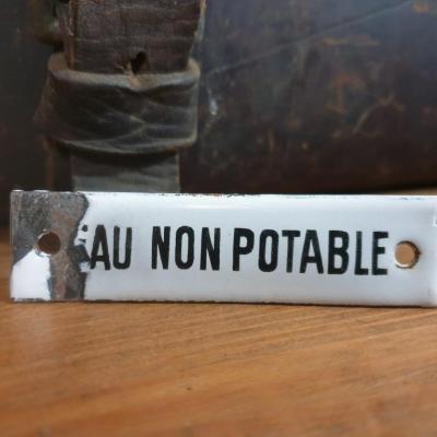 0 plaque eau non potable