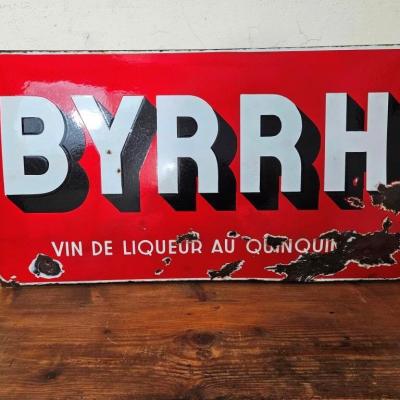 0 plaque emaillee byrrh