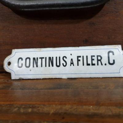 0 plaque emaillee continus a filer c