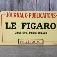 0 plaque emaillee le figaro