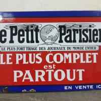 0 plaque emaillee le petit parisien 1