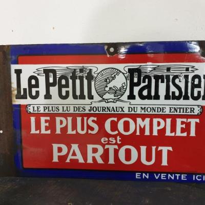 0 plaque emaillee le petit parisien