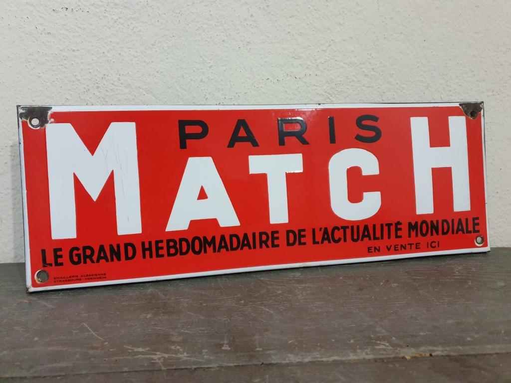 0 plaque emaillee paris match 2