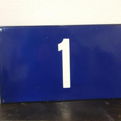0 plaque emaillee sncf n 1