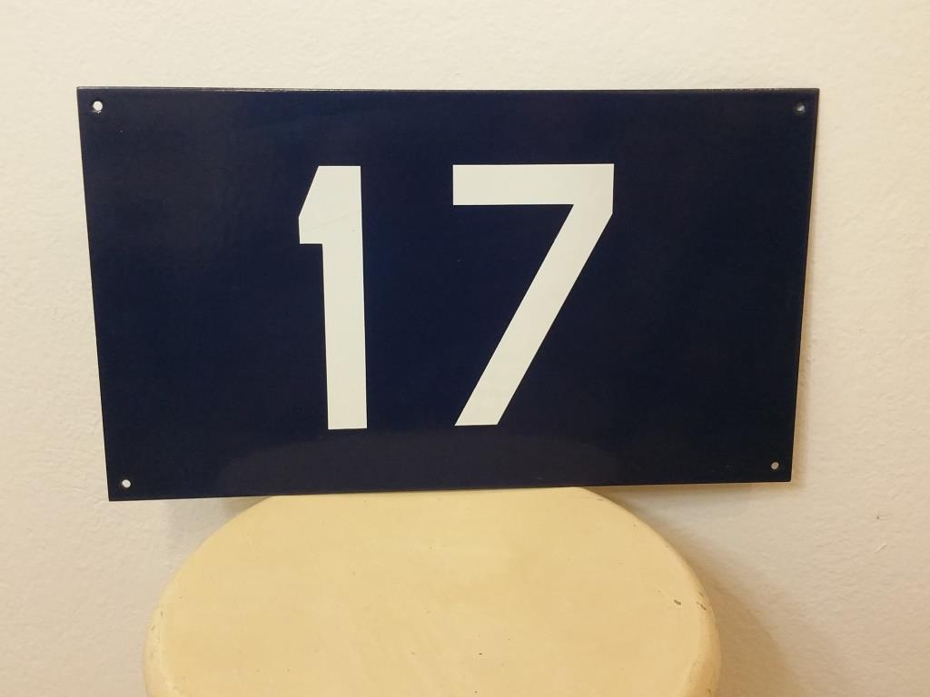 0 plaque emaillee sncf n 17
