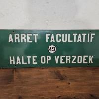 0 plaque tram bruxelles arret facul