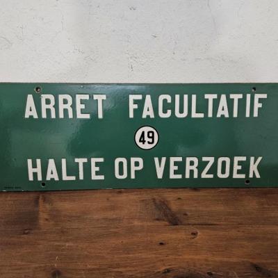 0 plaque tram bruxelles arret facul