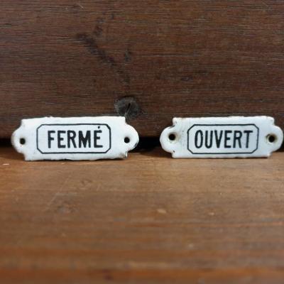0 plaques ouvert ferme 2