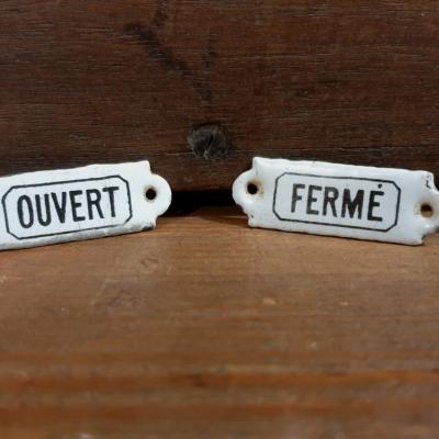 0 plaques ouvert ferme 4