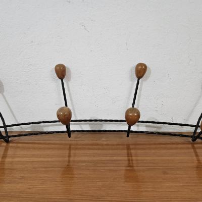 0 porte manteau mural 8 pateres olives bois marro