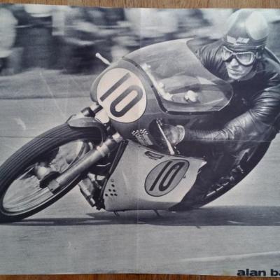 0 poster moto noir et blanc