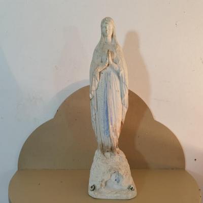 0 statue vierge marie blanche