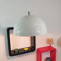 0 suspension cloche blanche 70 s 2