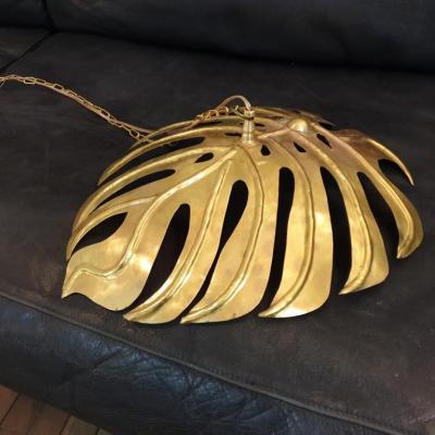 0 suspension feuille monstera laiton