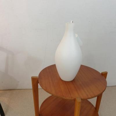 0 suspension lustre opaline blanche scandinave