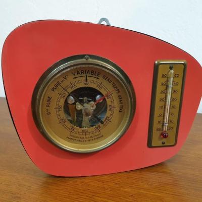 0 thermometre barometre formica rouge