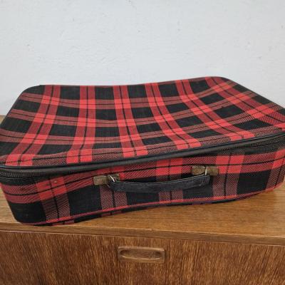 0 valise tissu ecossais