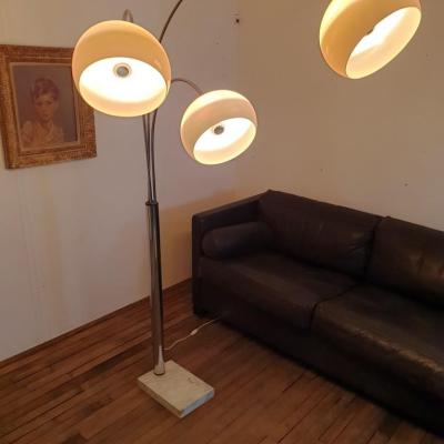 003 lampadaire arc muguet chrome 70 s