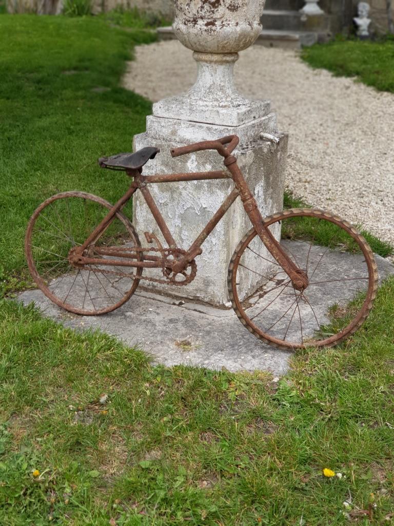 Velo Ancien Enfant Patine Grippe Rouille Vintage Brocante