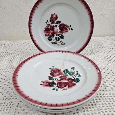 4 Assiettes plates Badonviller