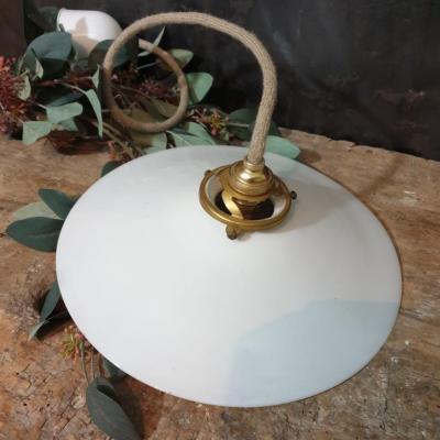 1 abat jour opaline blanche