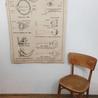 1 affiche carte scolaire a hatier la vue l ouie