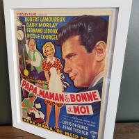 1 affiche cine papa maman la bonne et moi