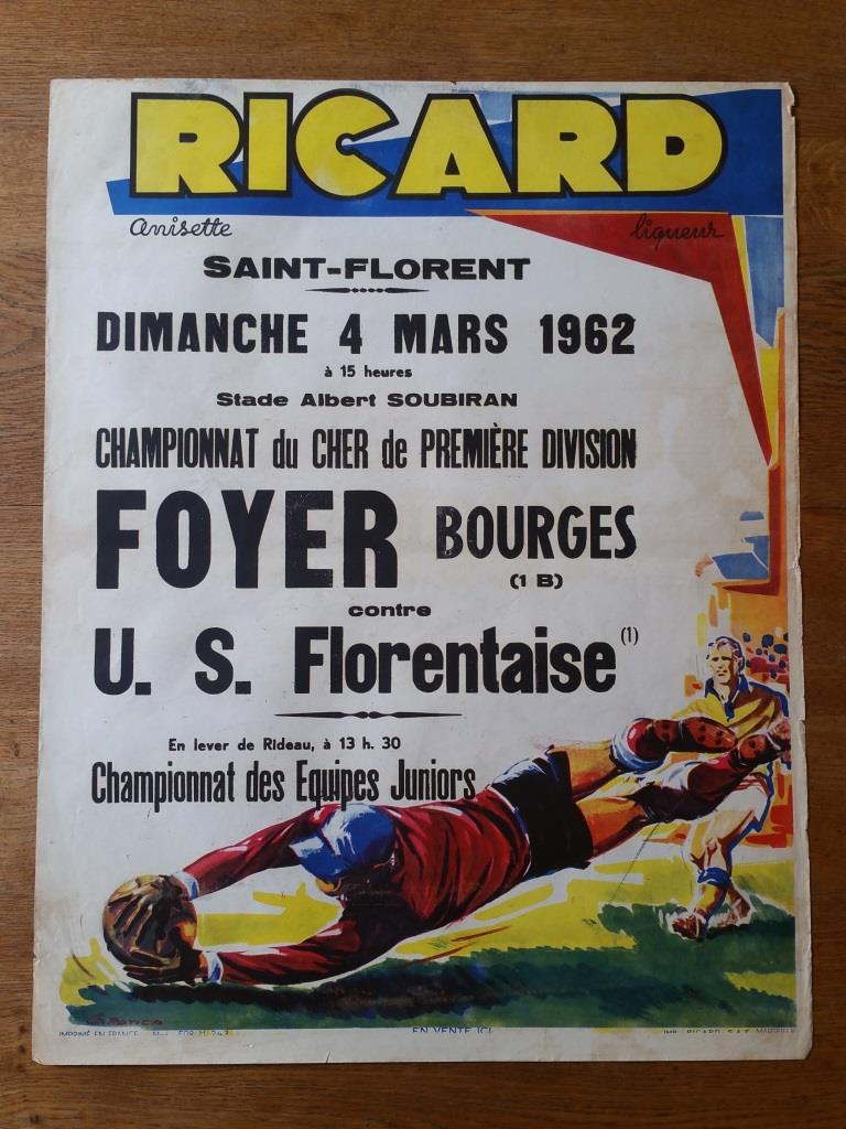 1 affiche de foot ricard foyer