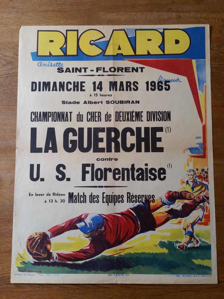 1 affiche de foot ricard la guerche