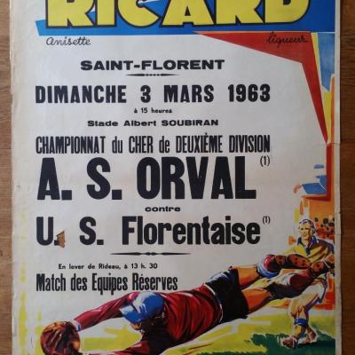 1 affiche foot ricard orval